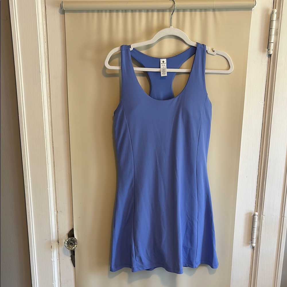 90 Degree By Reflex Periwinkle Blue Athletic Dress with Built in Shorts